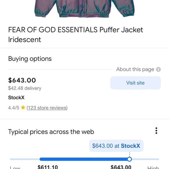 Fear of God Jacket - Picture 1 of 7